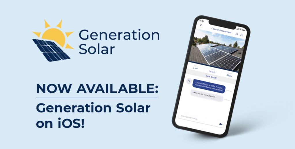 iOS version of GRECO Citizen Science App Generation Solar is out