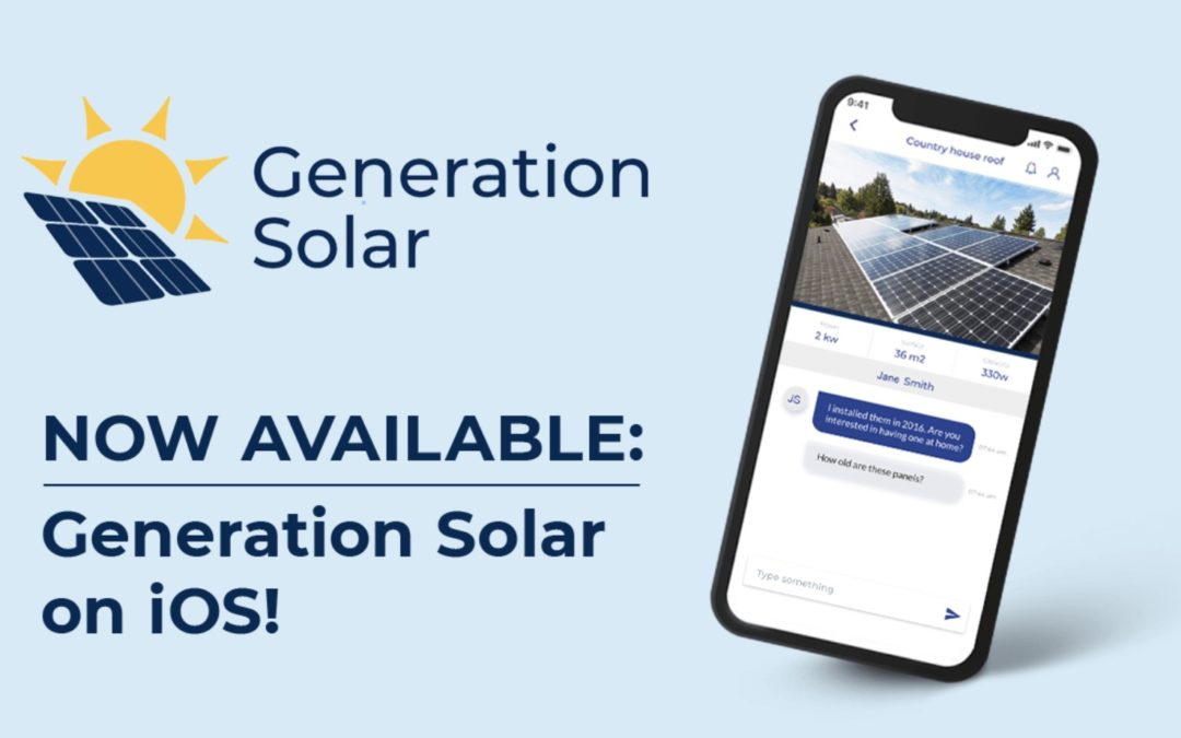 iOS version of GRECO Citizen Science App Generation Solar is out