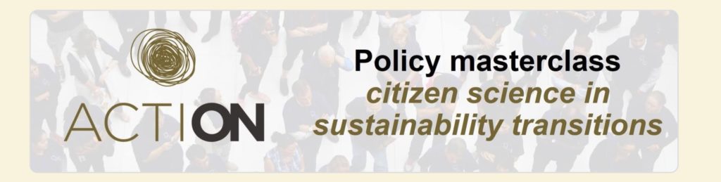 Policy Masterclass – Citizen Science in Sustainability Transitions