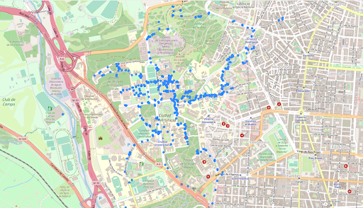 Mapping Madrid streetlamps during Science week